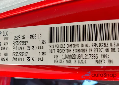 2010 Jeep Wrangler Sport z USA, uszkodzony, nr VIN 1J4AA2D16AL217305